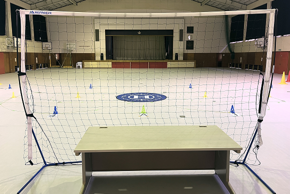 雨天でも受講可能な体育館